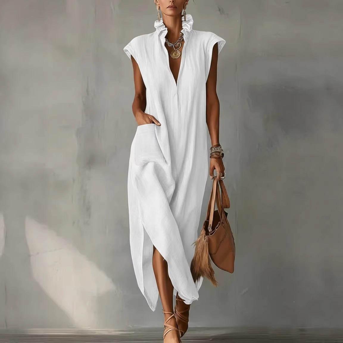 Coastal Breeze Maxi Dress – By LAQUEZ.
