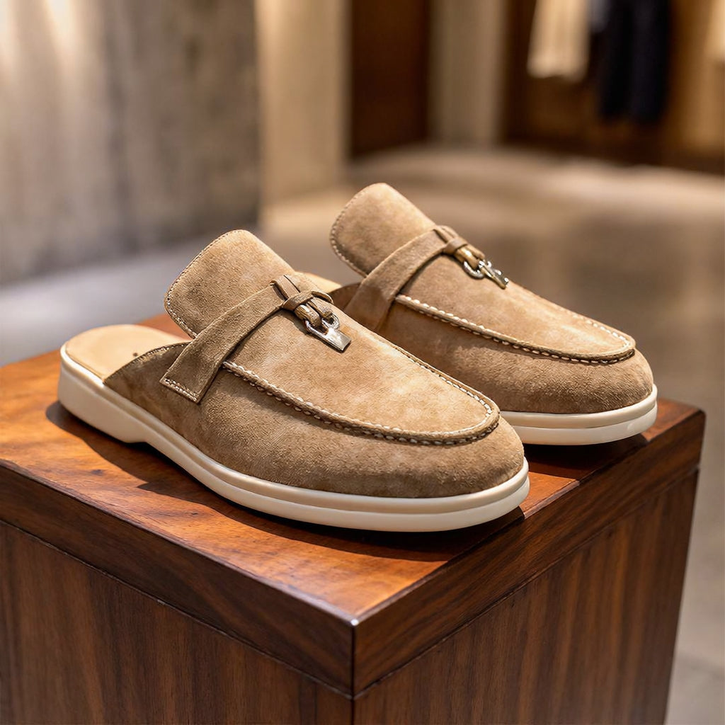 Heritage Breeze Leather Mules
 - By LAQUEZ.