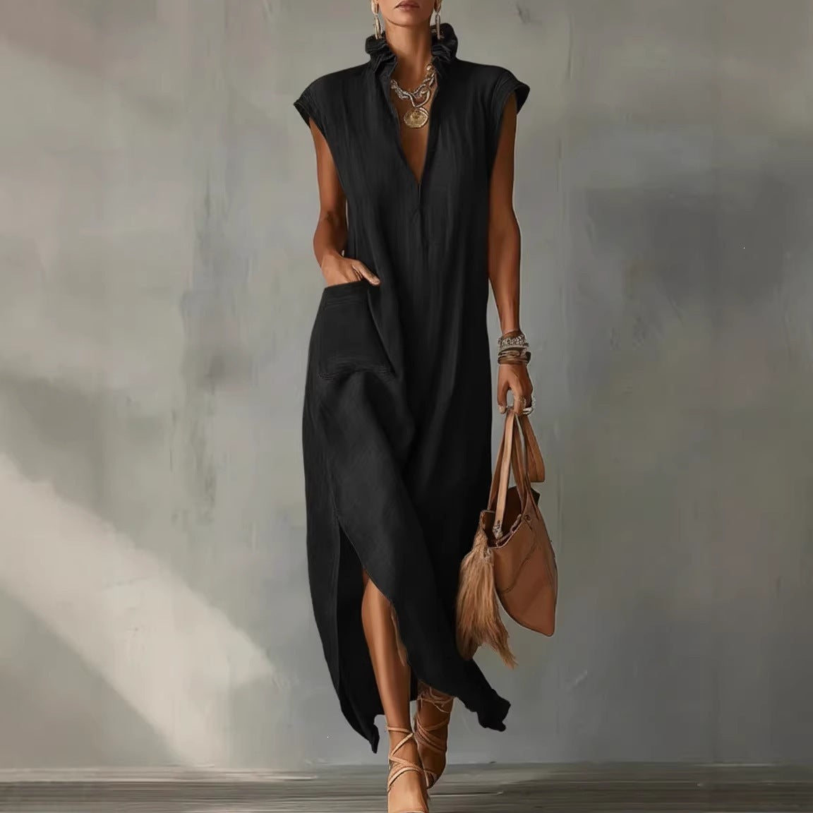 Coastal Breeze Maxi Dress – By LAQUEZ.