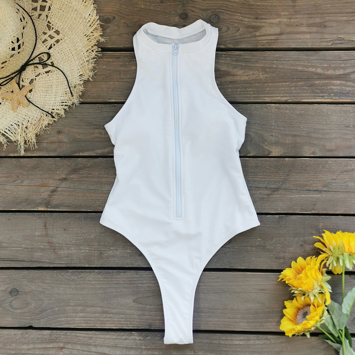 AquaZip™ Sport Luxe Swimsuit - By LAQUEZ.