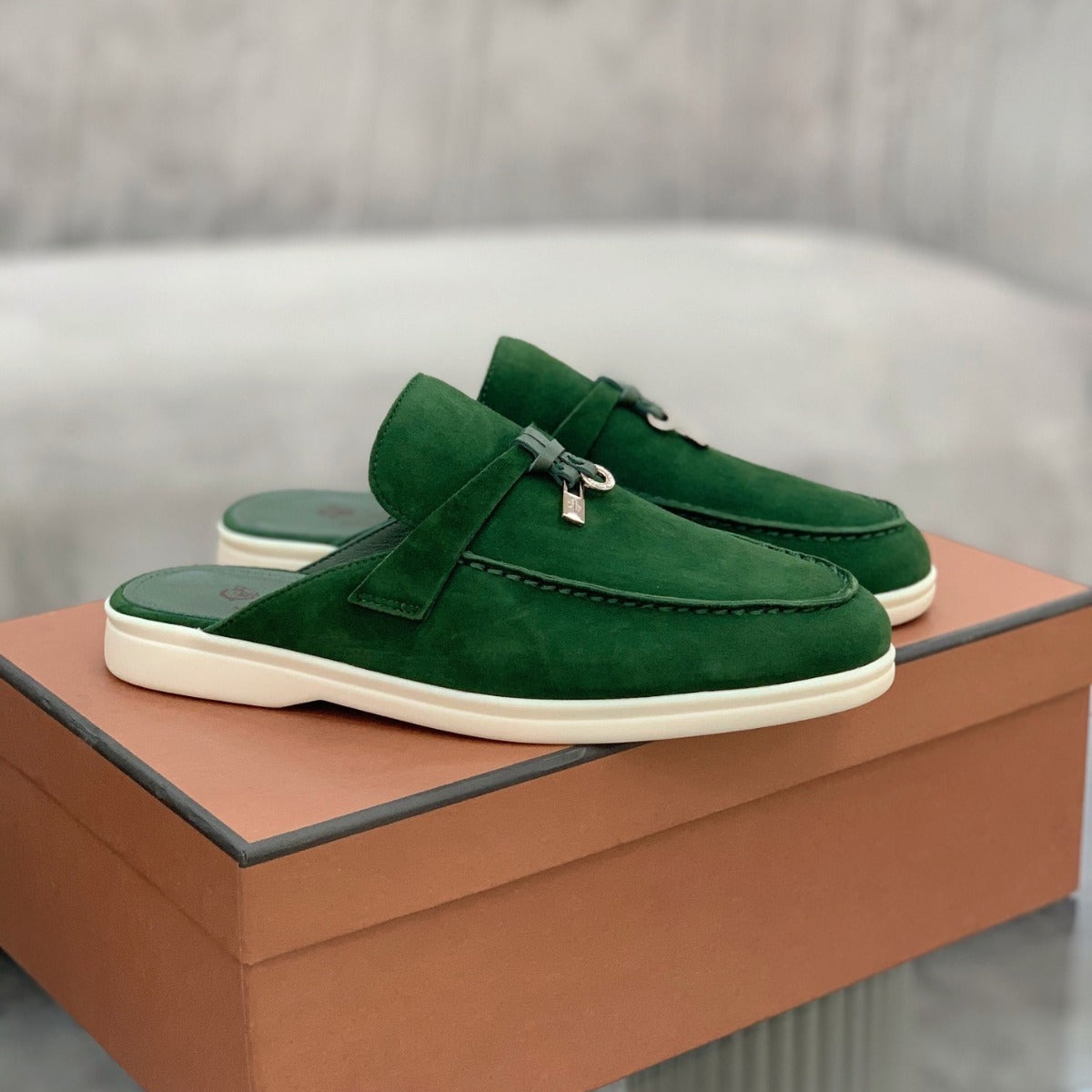 Heritage Breeze Leather Mules
 - By LAQUEZ.