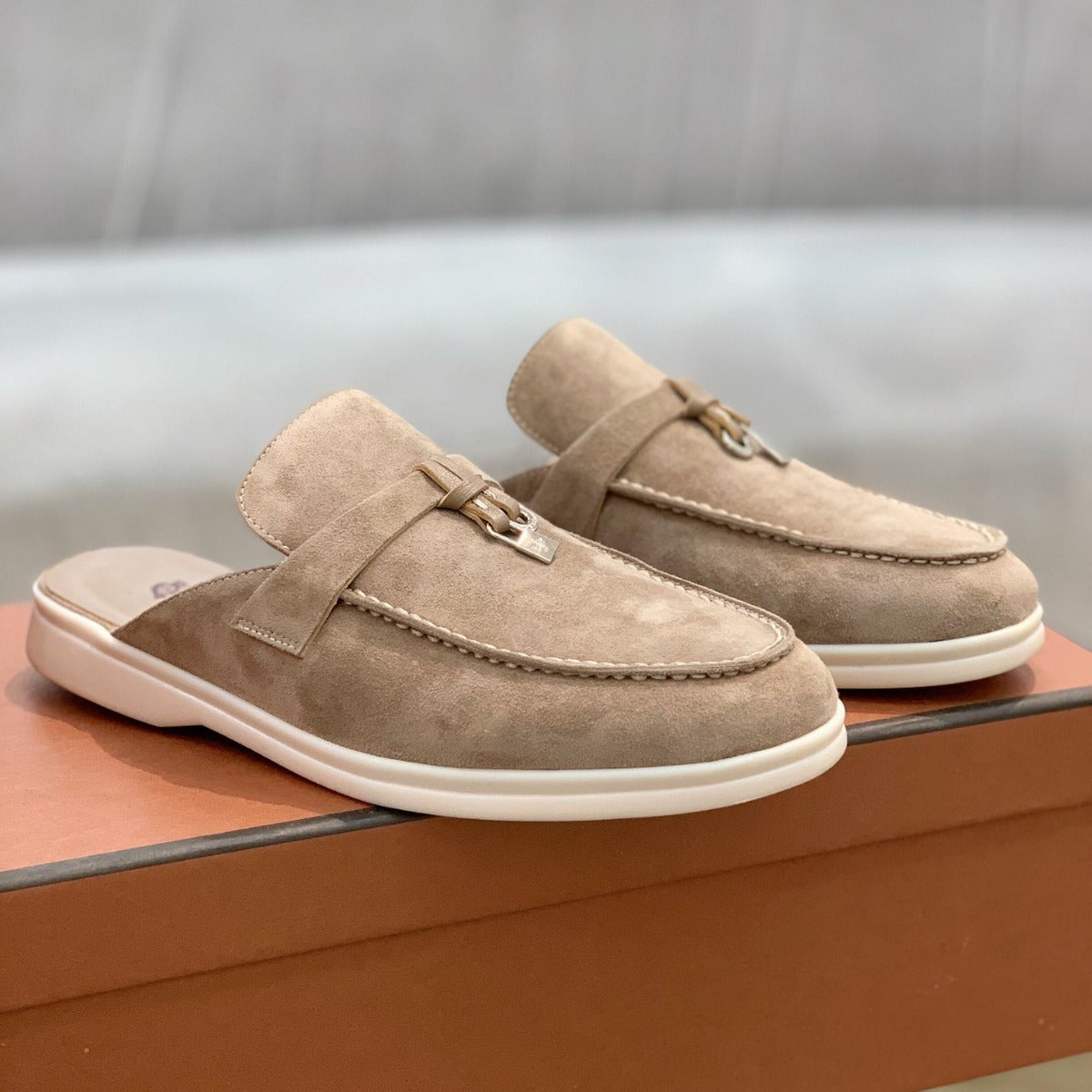 Heritage Breeze Leather Mules
 - By LAQUEZ.