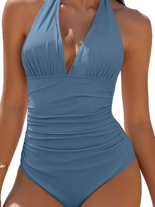 Amalfi Glow™ Halter Swimsuit - By LAQUEZ.