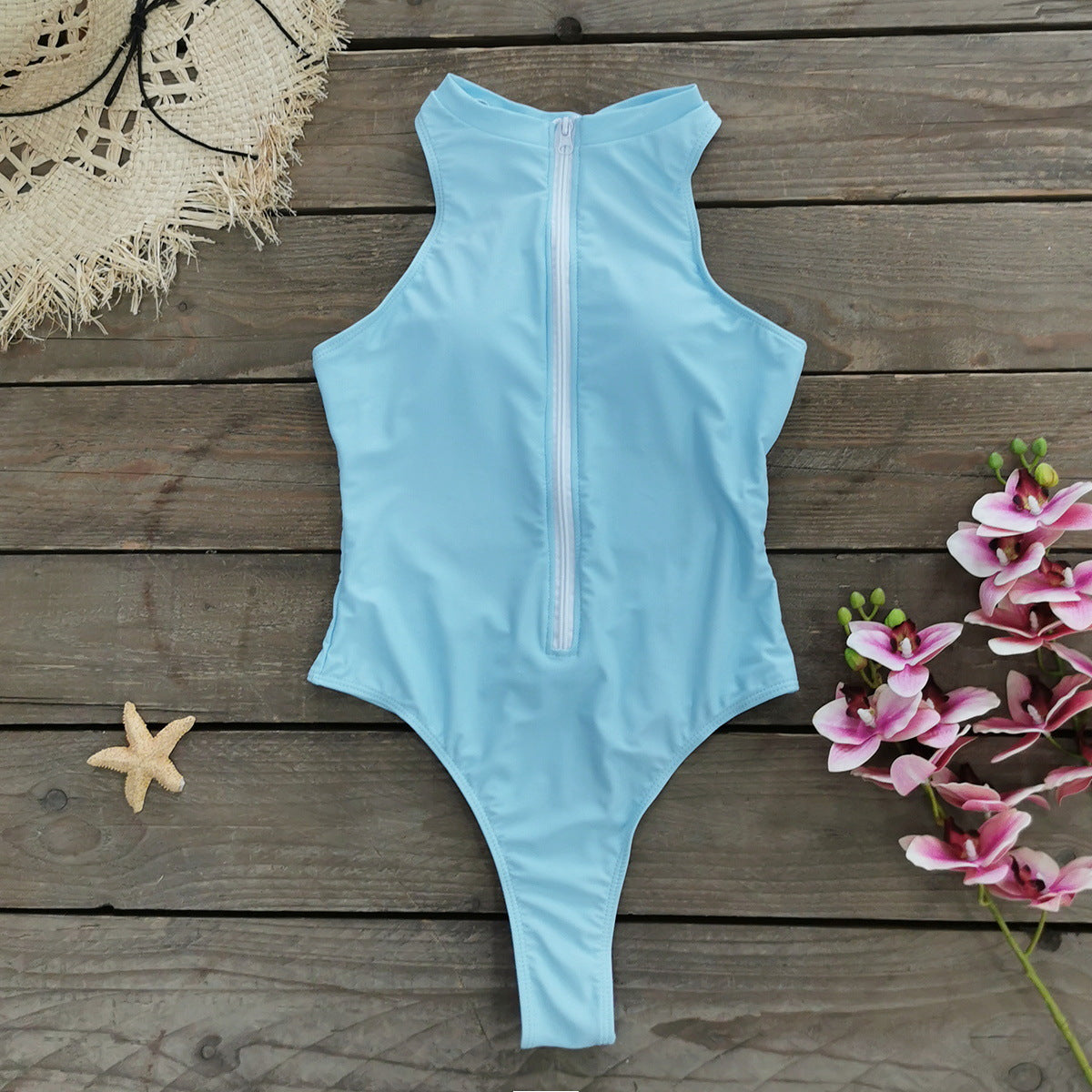 AquaZip™ Sport Luxe Swimsuit - By LAQUEZ.
