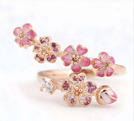 Elegant Blossom Ring - By LAQUEZ.