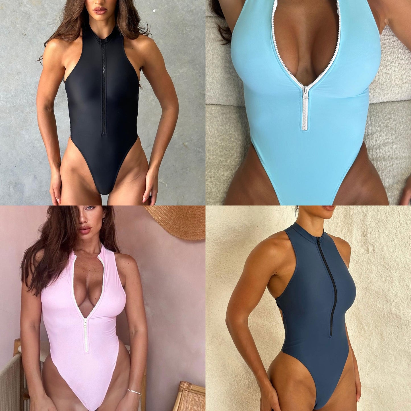 AquaZip™ Sport Luxe Swimsuit - By LAQUEZ.