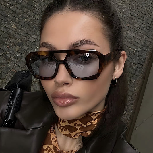 Double Beam Sunglasses - By LAQUEZ.