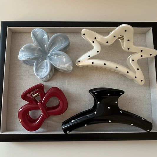 Japanese Blossom Hair Claw Clip - By LAQUEZ.
